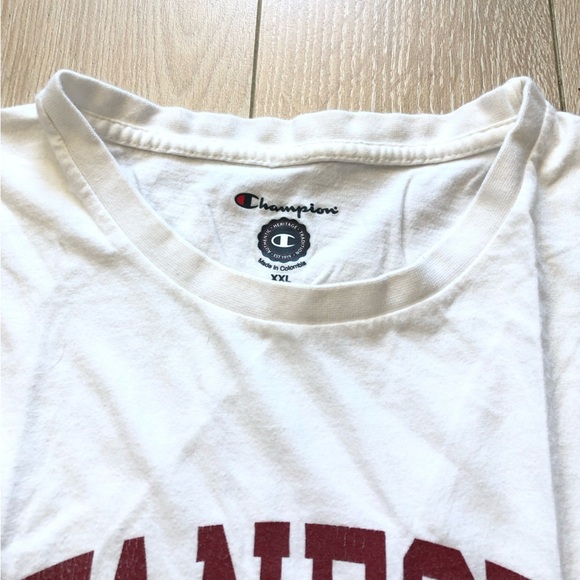 Champion Stanford White T-Shirt 100% Cotton Women’s XXL - Picture 4 of 11